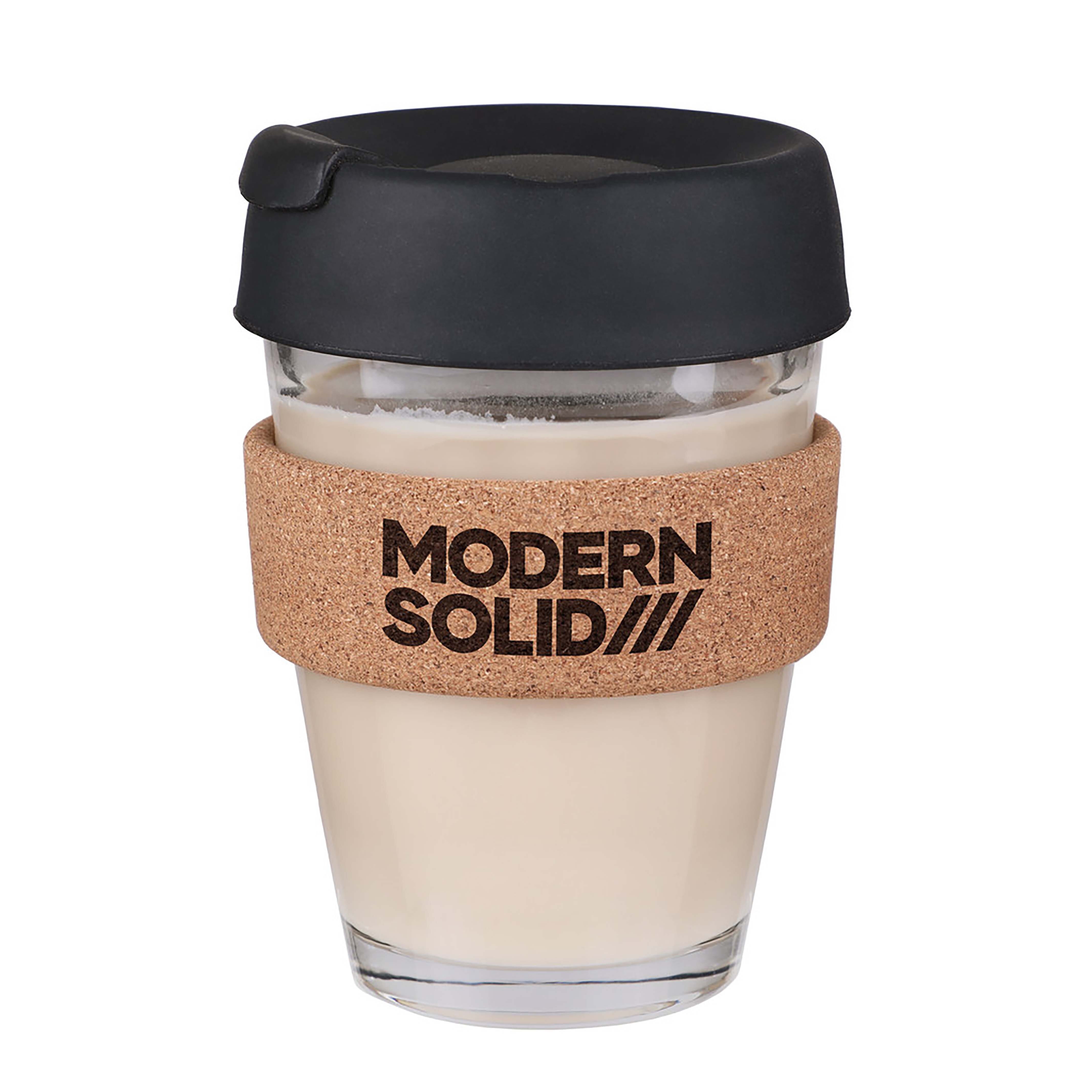 11.8 oz Glass & Cork To-Go Tumbler