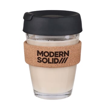 11.8 oz Glass &amp; Cork To-Go Tumbler