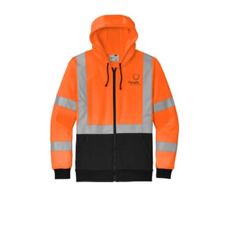 CornerStone ANSI 107 Class 3 Heavy-Duty Fleece Full-Zip Hoodie