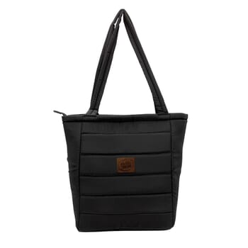 Otaria™ Puffy Recycled Tote Bag - Leather Patch