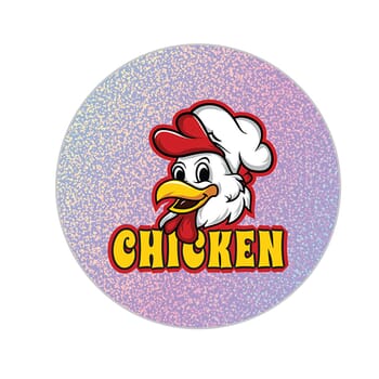 Circle Sticker - 3" - Glitter