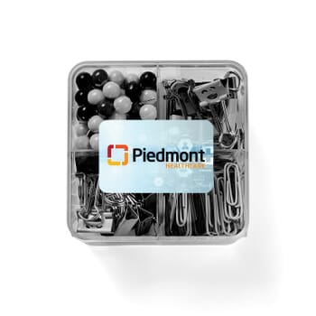 Supply Line® Square Clips &amp; Pins Set Black &amp; White