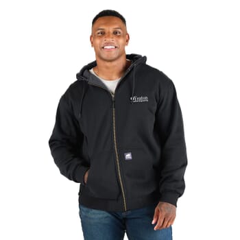 Men's Berne® Heritage Grid Fleece-Lined Zip Sweatshirt