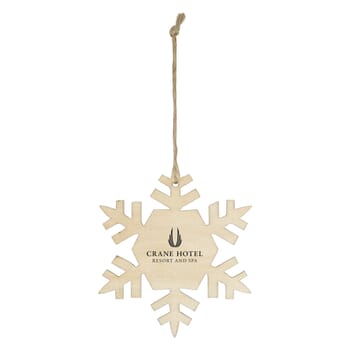 Wood Ornament - Snowflake
